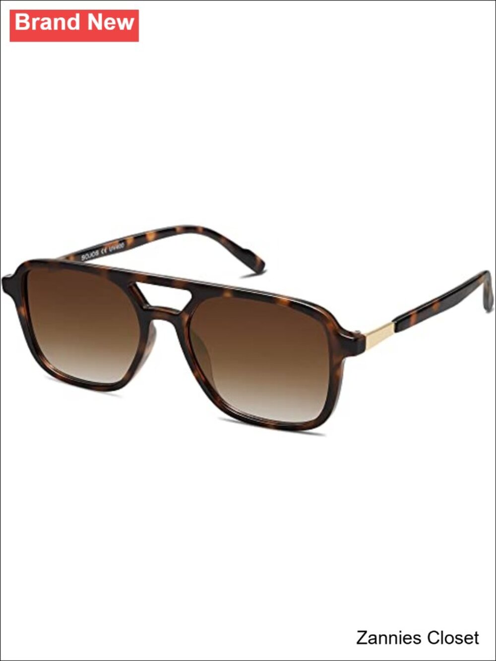 ✨SOJOS Retro Aviator Sunglasses UV400 Shield Full Frame Unisex